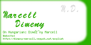 marcell dimeny business card